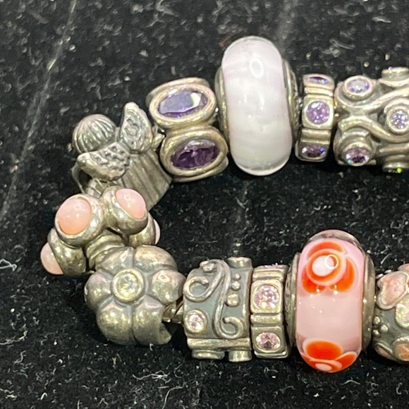 Pandora Charm Bracelet 925 silver stamped pandora and ale on charms - Picture 3 of 6